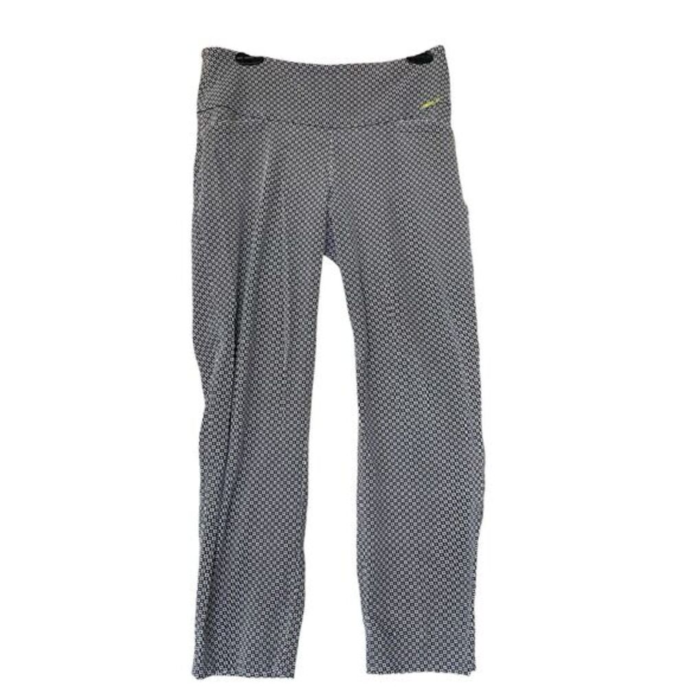 Swing Control Womens Pants Size 8 Geometric Print MidRise Golf Slit Logo Ankle